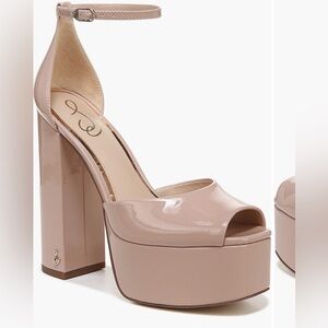 Sam Edelman Kori Nude Platform Heels